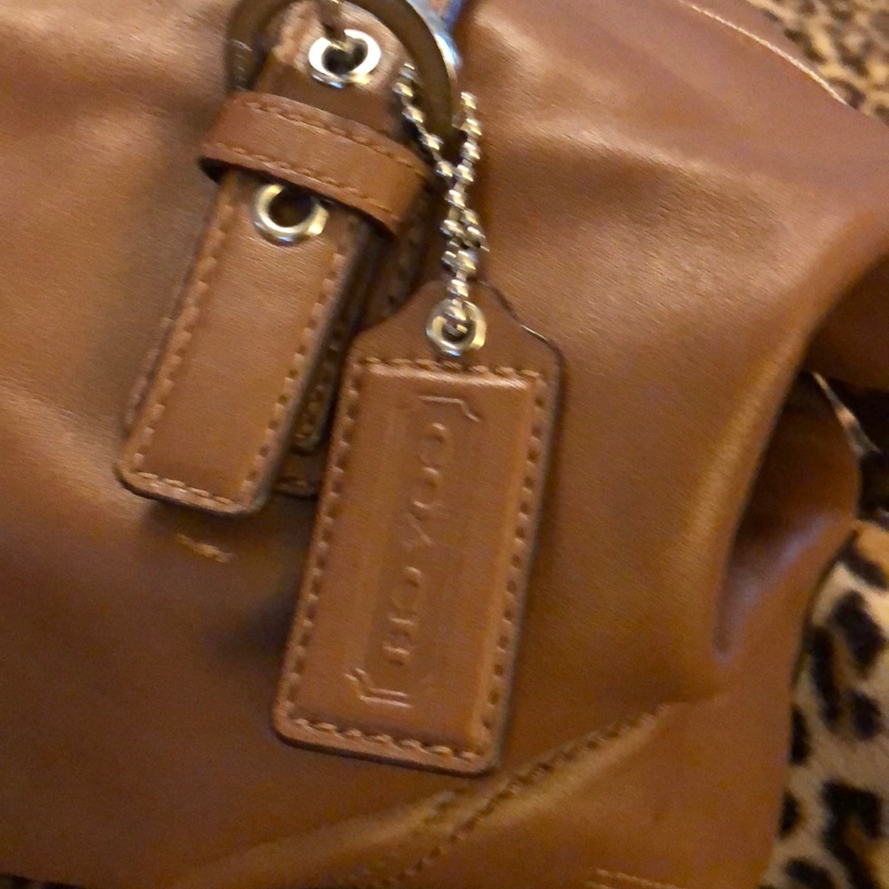 NWOT 🍂 Coach Leather Satchel 🍂 double handle, tote, brown, lined